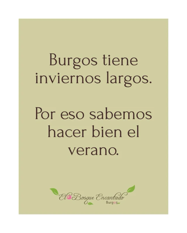 🍎Burgos has long winters. That’s why we know how to make the most of summer.
🍎À Burgos, les hivers sont longs. C’est pour ça que nous savons profiter de l’été.
🍎In Burgos sind die Winter lang. Deshalb wissen wir, wie man den Sommer richtig genießt.
.
.
.
#frases #elbosqueencantado #burgos #lifestyle #gastronomia